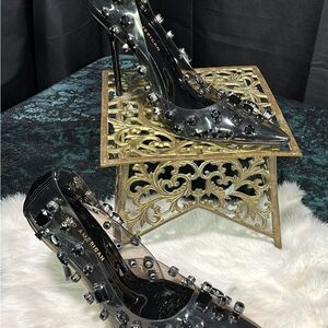 🖤NEW Good American Jewels Transparent Heels WOT